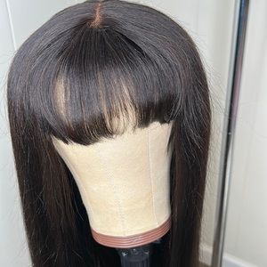 Fringe bang straight wig